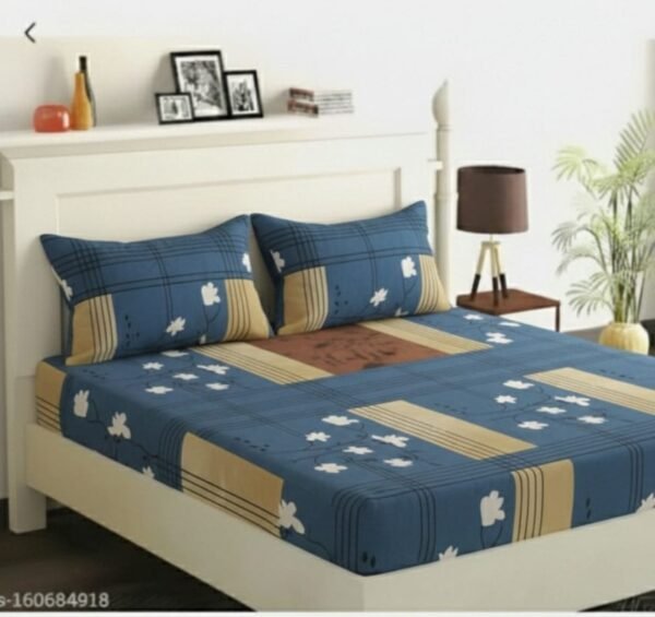 Printed Double Bedsheet with 2 Pillow Covers