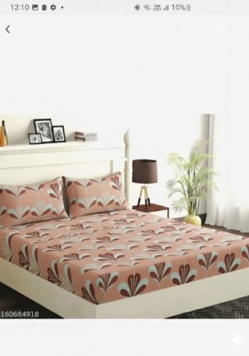Pillow Covers Double Bedsheet with 2