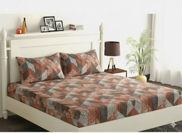 Double Bedsheet with 2 Pillow Covers