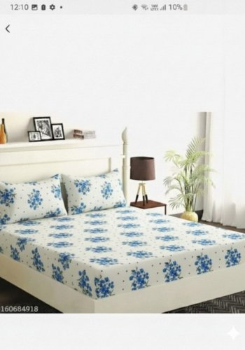 Double Bedsheet with 2 Pillow Covers