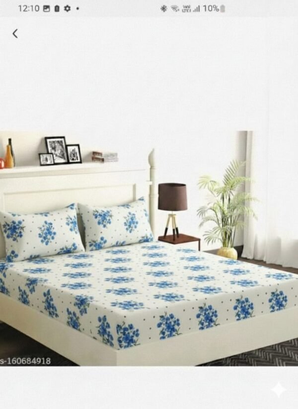 Double Bedsheet with 2 Pillow Covers